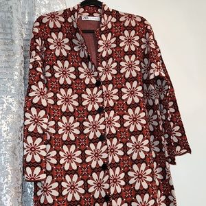 zara knit floral kimono dress
